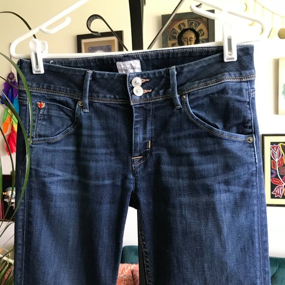 HUDSON size 28 Stretch Denim Collin Flap Pocket Skinny Super Model Jeans - Picture 2 of 5
